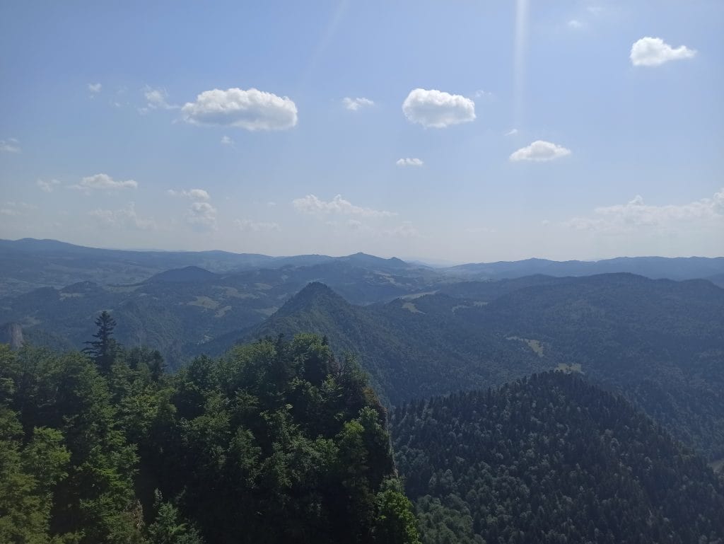 Krajobraz górski - widok z Trzech Koron.