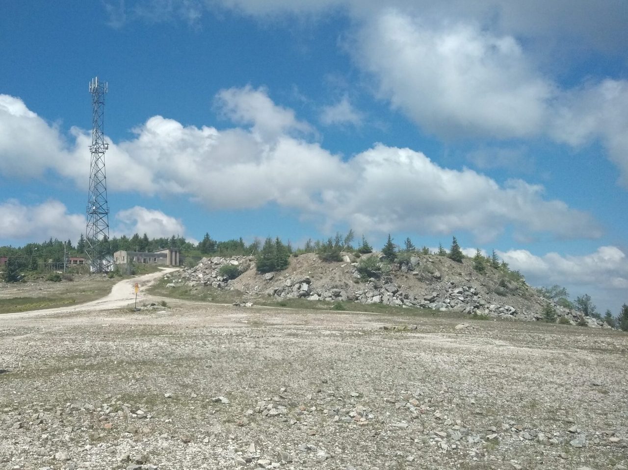 Widok na starą kopalnię